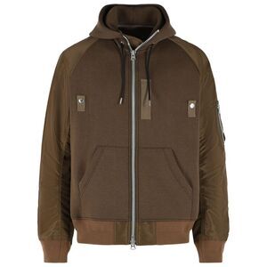 Sacai Brown Cotton Blend Sweatshirt Men